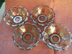 coppette in vetro e argento