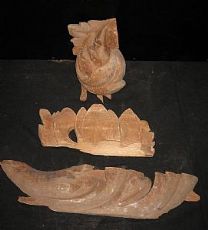 Insieme formato per differente fregi di legno al nativo, S. XIX. 