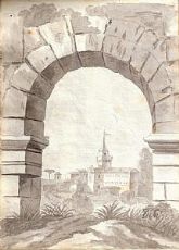 Veduta di Roma dal Colosseo
