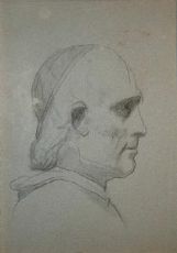Ritratto del cardinale Viale Prelà - Studio preparatorio. 