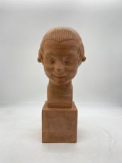 scultura in avorio raff. personaggio