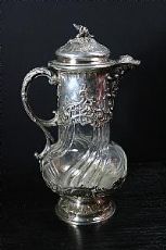 Caraffa in cristallo e argento - P. Canaux & Cie. 1900 (circa)