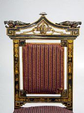 Salone cinese in legno ed incrostazioni, epoca finali 800. Cina. Dinastia Qing