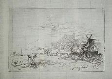 Canale olandese vicino Rotterdam - J. B. Jongkind 1875