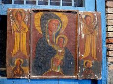 Icona ad altare con ante ad incastro