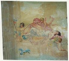 Soffitto rappresenta la flora o la fertilità, oleo/tela, epoca 800