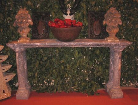 Coppia di marmo console