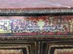 Specchiera in legno a foglia oro a cartoccio "Emilia"