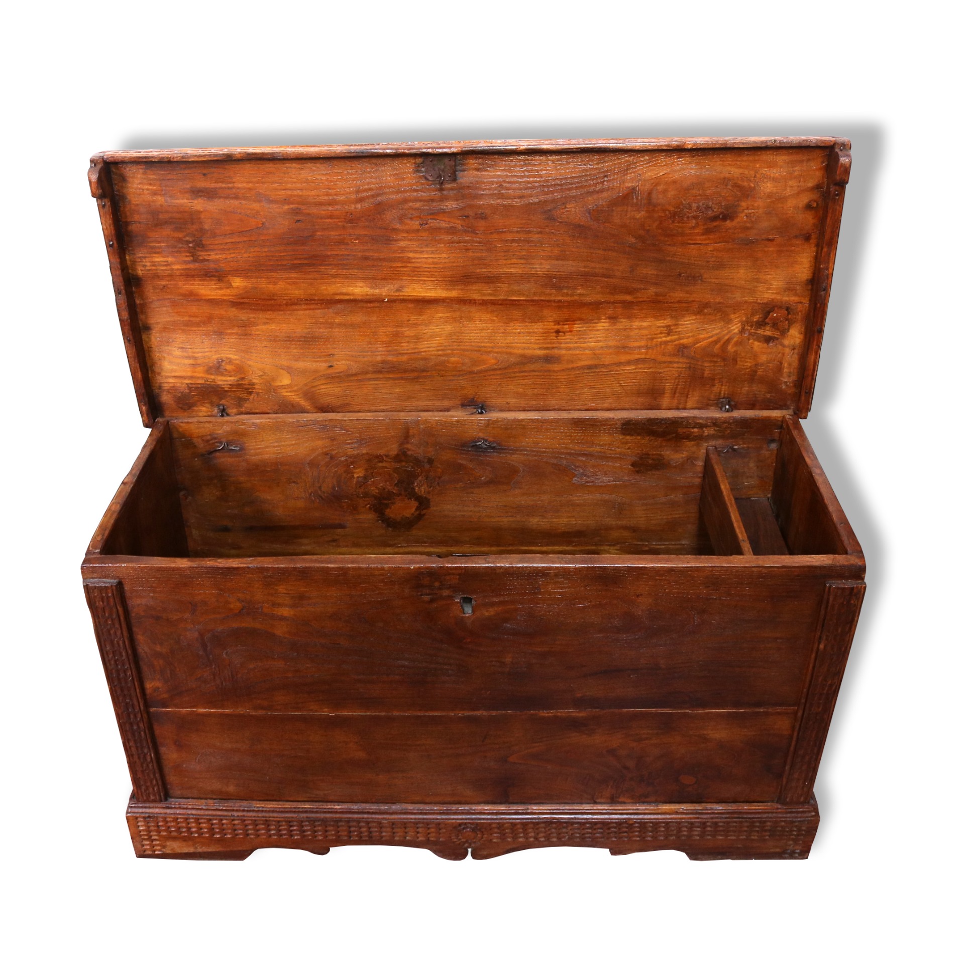 Cassapanca In Legno E Pelle Con Incisione Runica Vichinga Vegvisir – Scatola Portaoggetti Con Fodera In Velluto – 21x13,5x9,5 Cm – Stile Antico Per Collezionisti E Wiccan