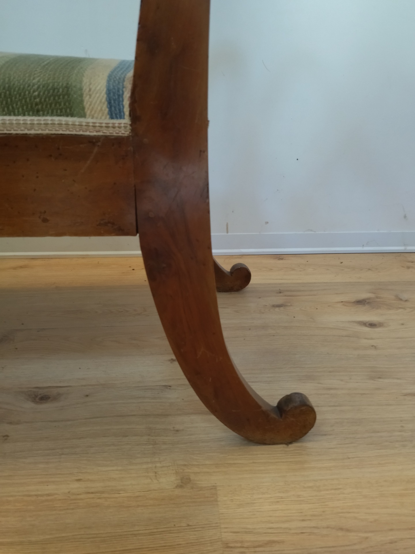 Margherita Panca Divanetto In Legno Di Faggio – 95x40x55 Cm, Noce, Rivestimento In Spugna, Made In Italy - 3
